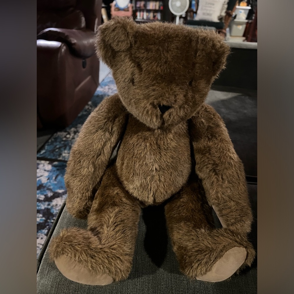Vermont Teddy Bear Jointed Plush Doll 1992